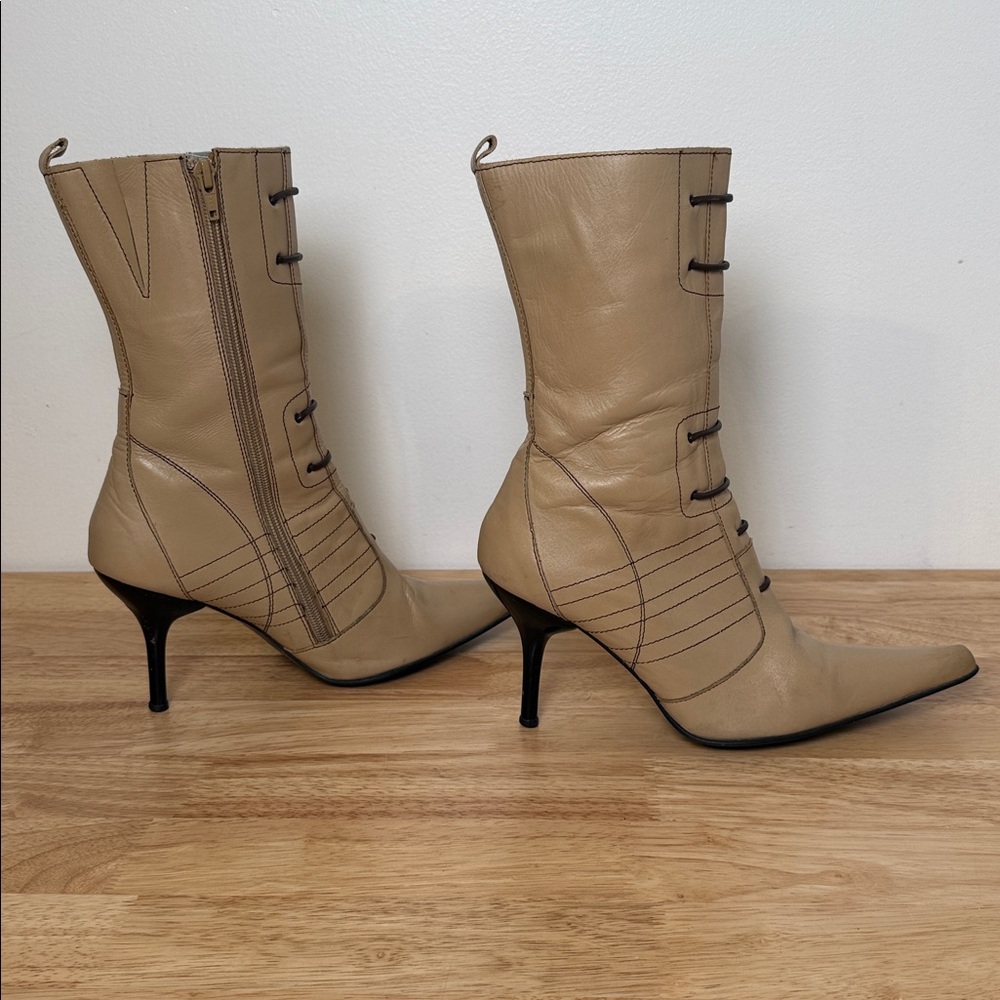 Vintage | M.C. & POWER | made in Portugal | pure quality | tan leather boots